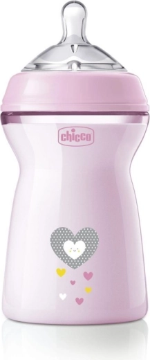 Chicco Natural Feeling antikoliková dojčenská fľaša 330 ml pre dievčatá 6m+