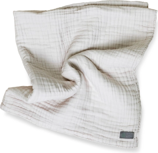 Mušelínová deka Vinter & Bloom Layered Organic dove grey