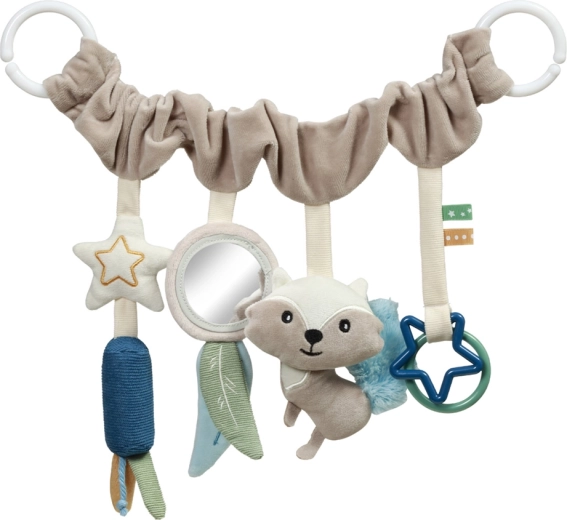 Závesná hrazdička BABYONO Raccoon na kočík a autosedačku