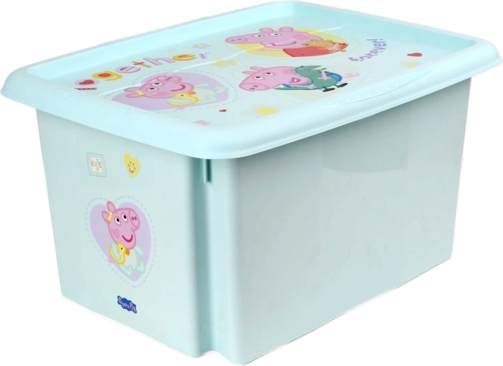 Plastový úložný box s vekom Peppa Pig 15 l