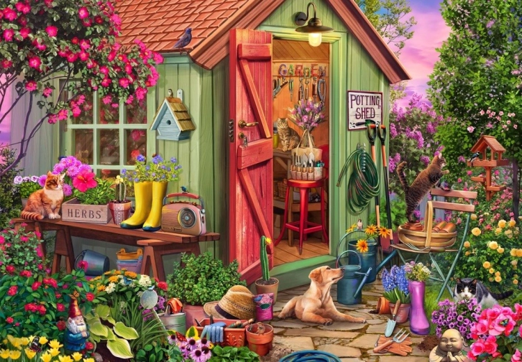 Bluebird puzzle Záhradný domček 1000 dielikov