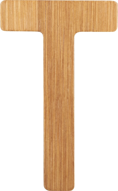 Small foot bambusové písmeno T