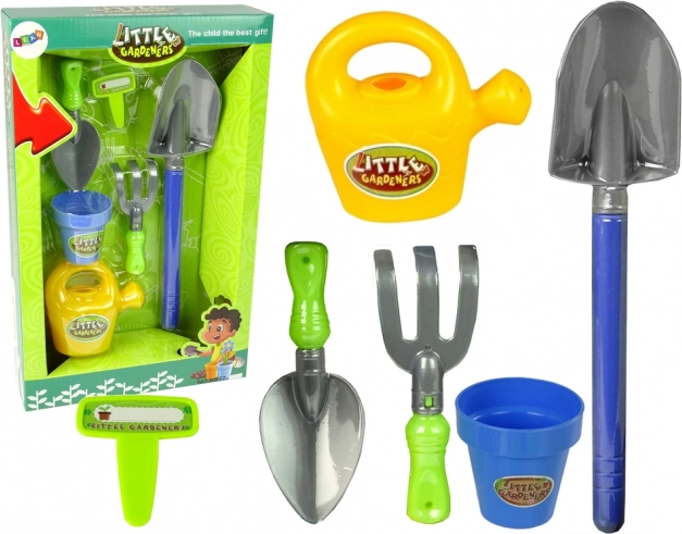 Detská záhradná sada s vedierkom, lopatkou a kanvou
