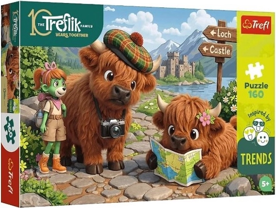Detské puzzle Trefl Kids Rozkošná kravička 160 dielikov