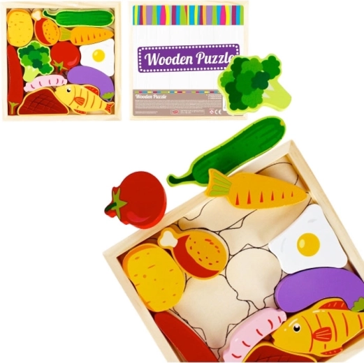 Drevené vkladacie puzzle Kuchyňa