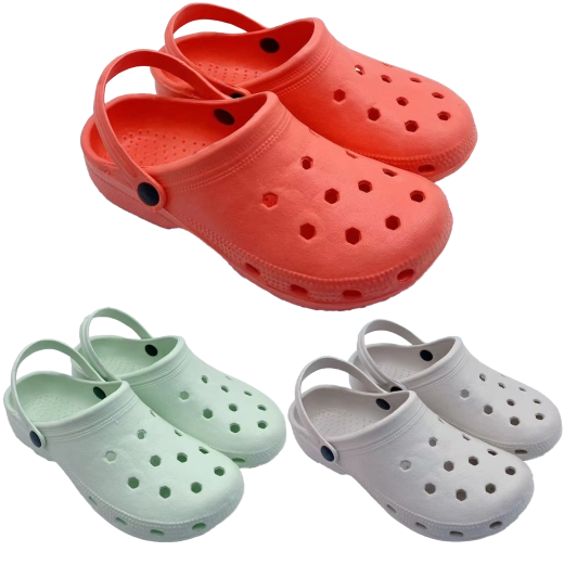 Záhradné šľapky z EVA peny s vetraním a pätkovým pásikom