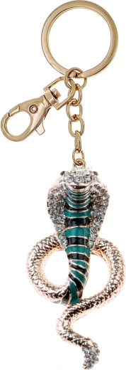 Prívesok na kľúče zlatý had