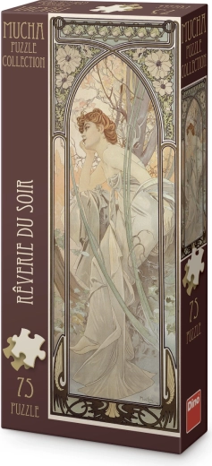 Alfons Mucha – Snenie večera panoramatické puzzle 75 dielikov