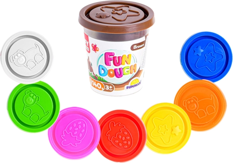 Modelovacia hmota v kelímku 140 g – sada 8 farieb