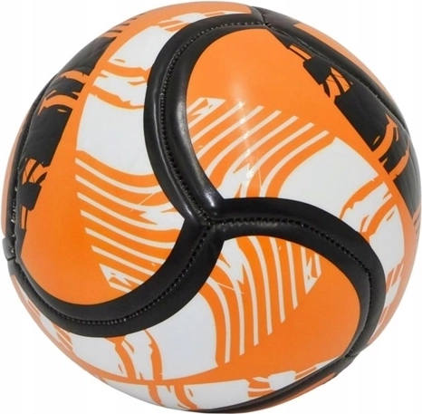 Futbalová lopta R.2 oranžovo-čierna