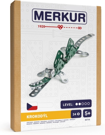Merkur mini zoo – krokodíl, 34 dielikov
