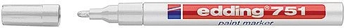 Lakový popisovač biely Edding 751, 1–2 mm