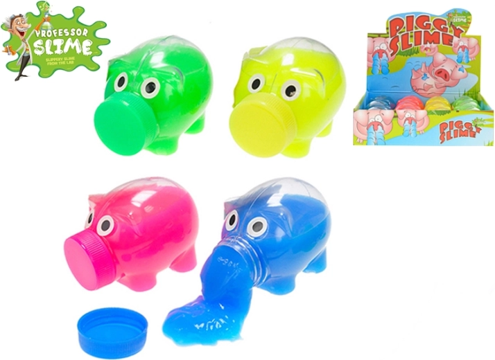 Professor Slime sliz prasiatko 9 cm – 4 farby