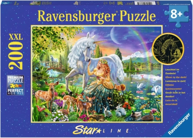 Svietiace puzzle Ravensburger Magická krása XXL 200 dielikov