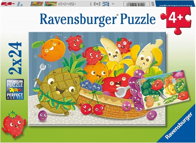 Ravensburger puzzle Drzé plody 2×24 dielikov