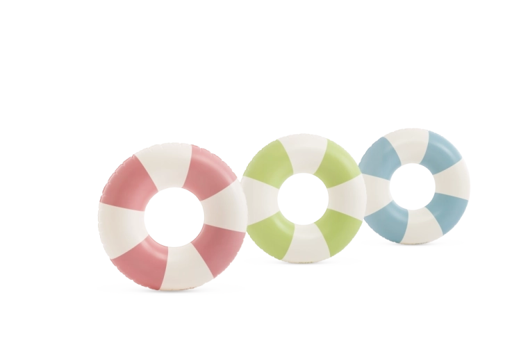 Nafukovací kruh Coastal Cabana pruhovaný 91 cm