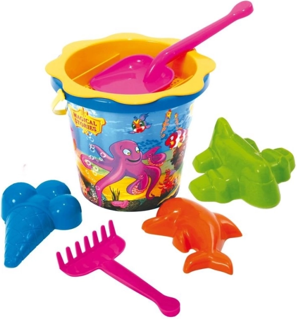 Sada na piesok s hrabličkami 7 ks mix