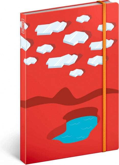 Zápisník Ice Surfers s pevnou väzbou