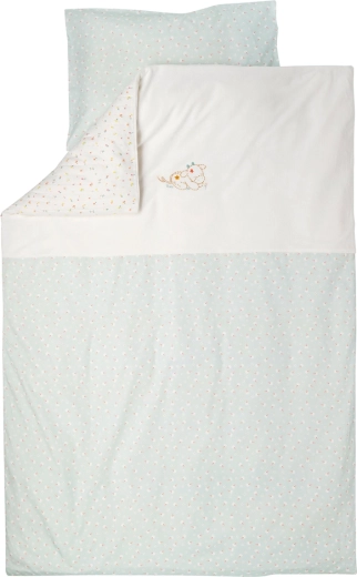 Nattou posteľná súprava do postieľky 2-dielna 100 × 140 cm a 40 × 60 cm Mila, Zoe & Lana