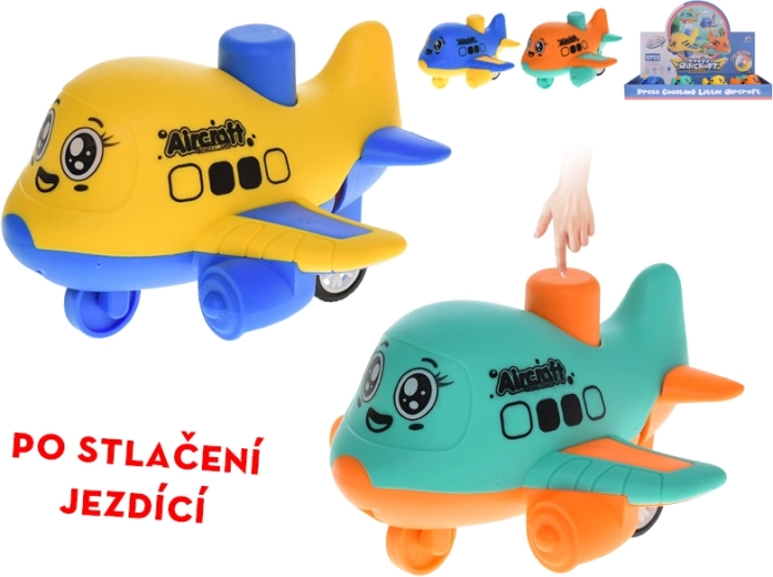 Detské tlačidlové lietadlo 10 cm