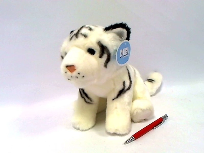 Plyšový biely tiger 25 cm