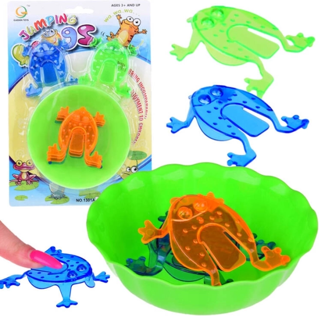 Hra zručnosti skákajúce žabky s miskou