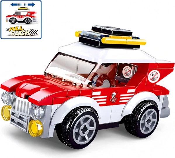 Sluban Town pretekárske autíčko – naťahovacia stavebnica