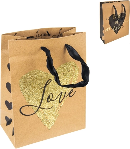 Darčeková taška LOVE 18 × 10 × 23 cm (3 varianty)