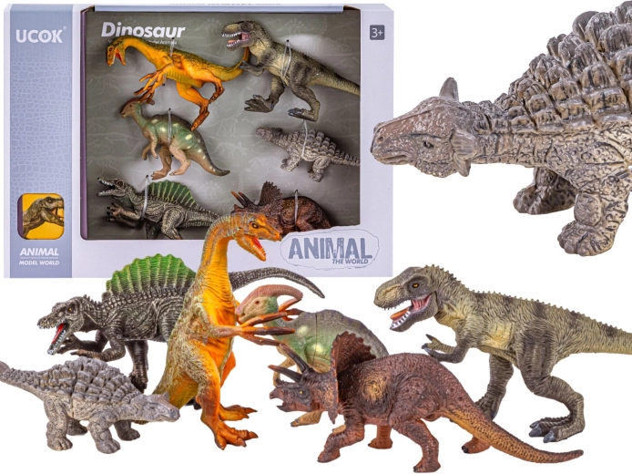 Sada figúrok dinosaurov 6 ks – T-rex a ďalšie