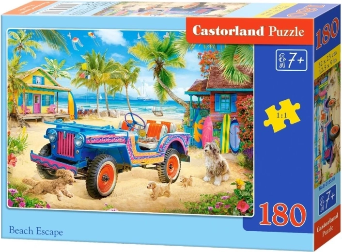 Castorland puzzle Útek na pláž 180 dielikov