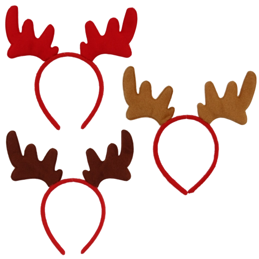 Čelenka s parohmi na vianočné oslavy