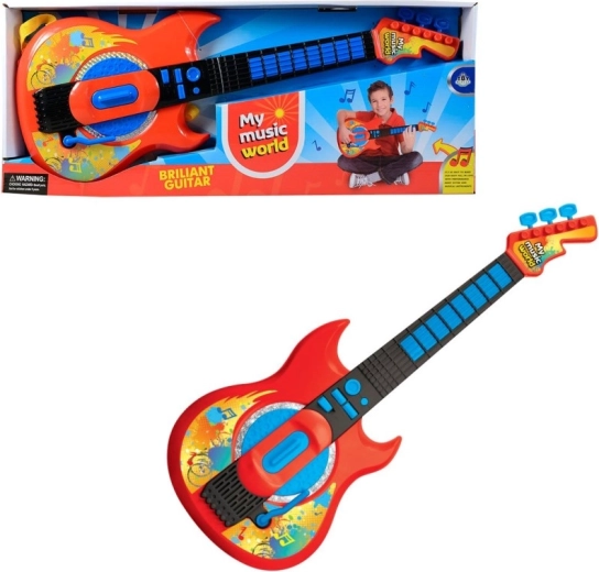 Detská rocková elektrická gitara na batérie