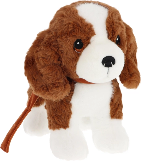 Keeleco plyšové šteniatko Cavapoo na vodítku 23 cm