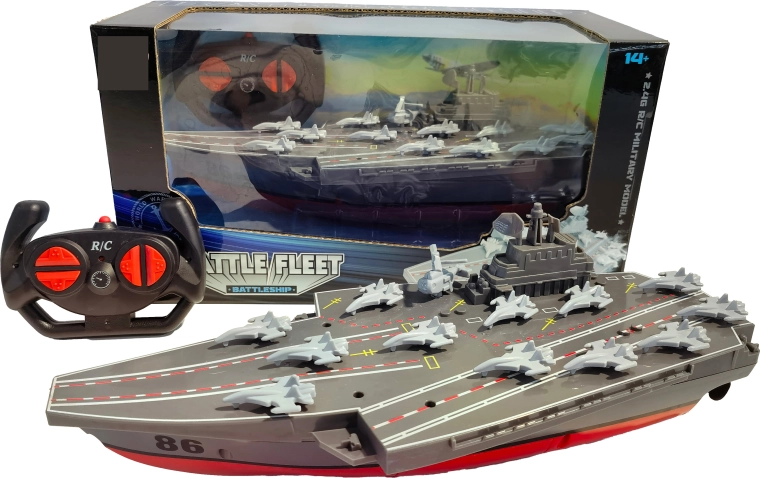 R/C vojenská lietadlová loď Battle Fleet 1:16