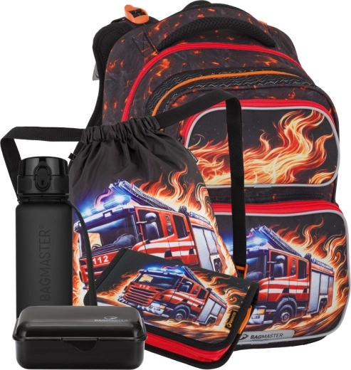 Bagmaster dievčenský školský set DOPI hasiči pre 1.–3. triedu