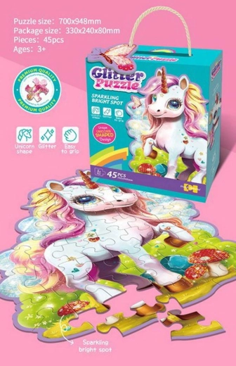 Detské puzzle Jednorožec 45 dielikov