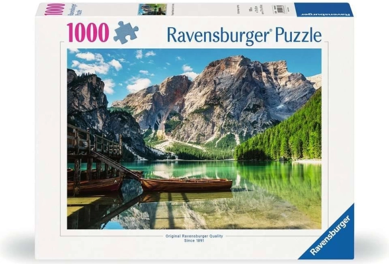 Puzzle Ravensburger Lago di Braies, Taliansko 1000 dielikov