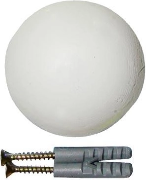 Tlmič nárazov na dvere 60 mm – biely, 2 ks