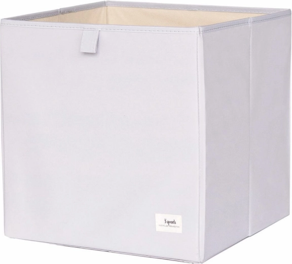 3 Sprouts úložný box recycled solid svetlosivý