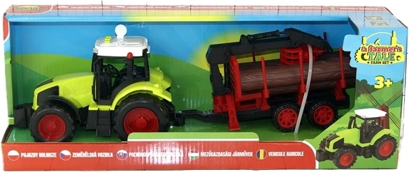 Detský farmársky traktor so zvukmi a prívesom