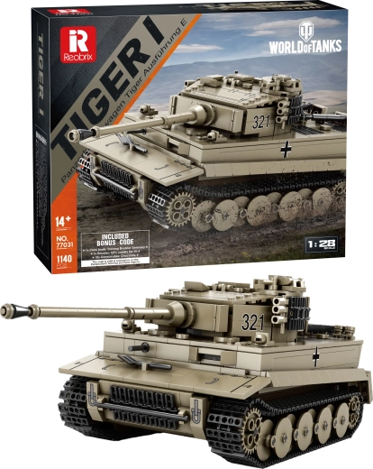 Stavebnica tanku Tiger I World of Tanks 334 dielikov