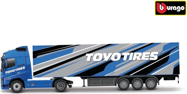 Bburago Volvo FH16 Globetrotter 750 XXL s prívesom Toyo Tires 1:43