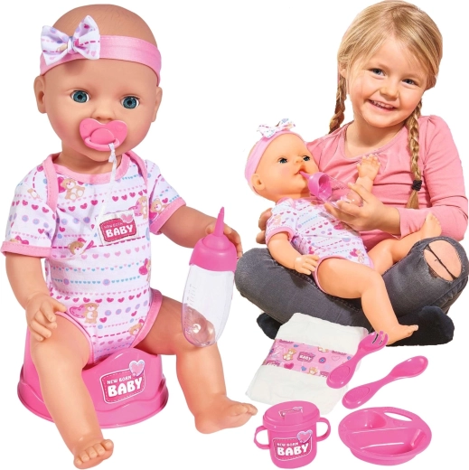 Simba New Born Baby funkčná bábika 43 cm s nočníkom a príslušenstvom