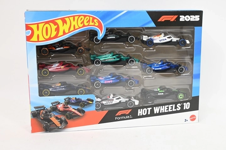 Hot Wheels sada áut Formule 1 Race Team 10 ks