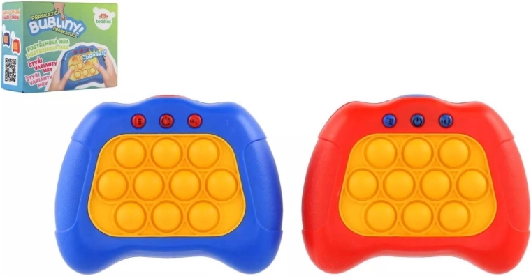 Elektronická pop-it hra Bubble Pops – svetelné bubliny, 4 herné režimy, 2 farby