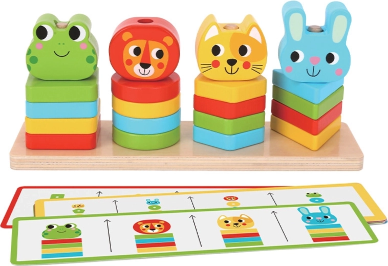 Babu drevená edukatívna hra zvieratká