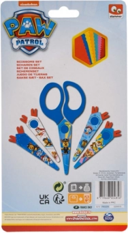 Detské nožnice Tlapková patrola s 5 vymeniteľnými ZIGZAG nadstavcami