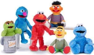 Plyšová postavička Sesame Street (mix motívov) 28–38 cm - 1 kus