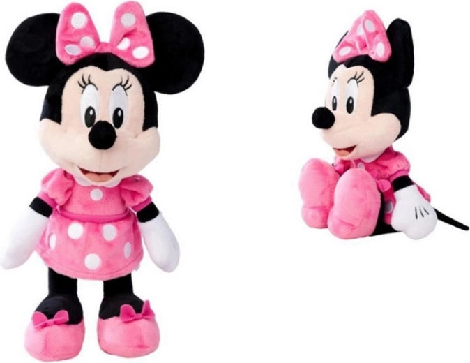 Disney plyšová Minnie v ružových šatách 45 cm