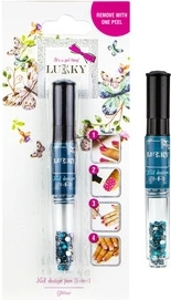 Lak na nechty a trblietky svetlomodré Lukky